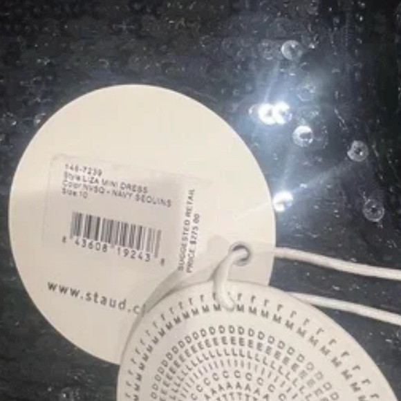 Staud Sequin Liza Mini Dress NWOT - Picture 14 of 15